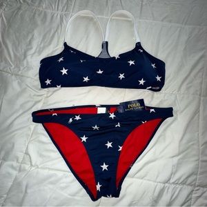 Polo Ralph Lauren Two Piece Bathing Suit NWT Size L